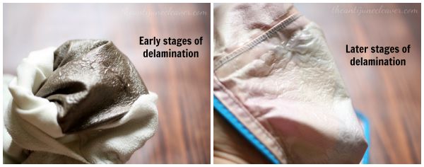 delaminated cloth diapers
